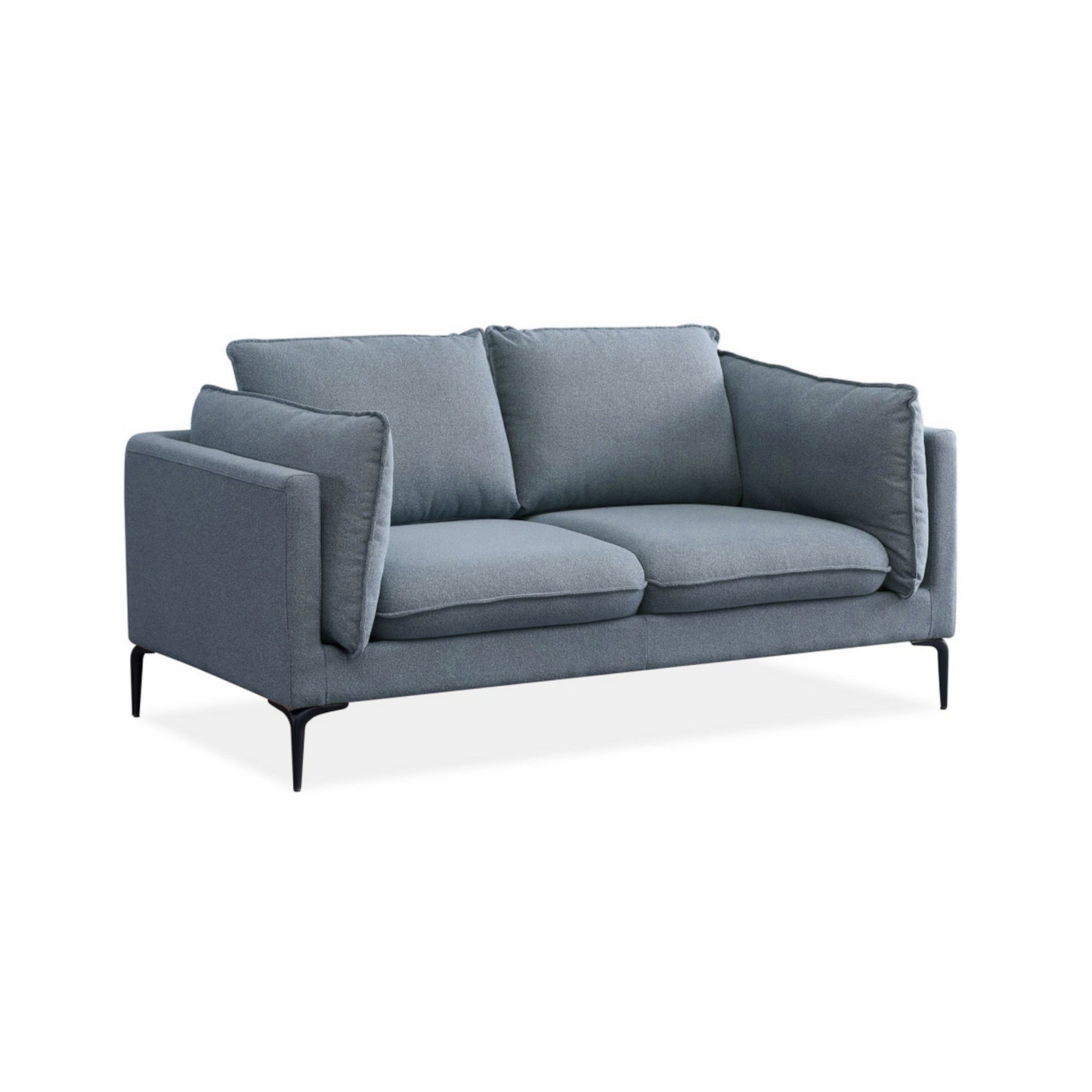 Halo 2.5 seat fabric sofa - Pebble Charcoal