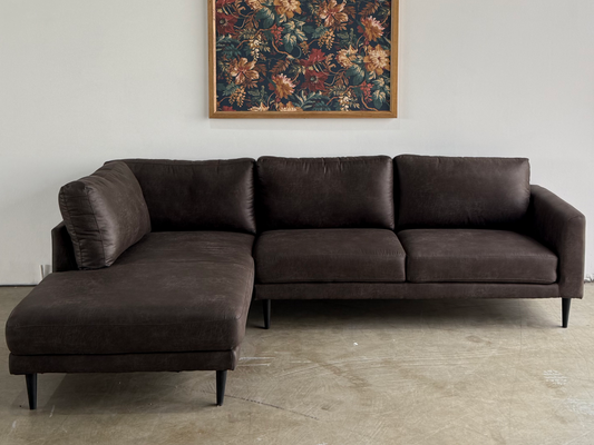 Cove 2 seat fabric modular with left chaise - Highland Slate