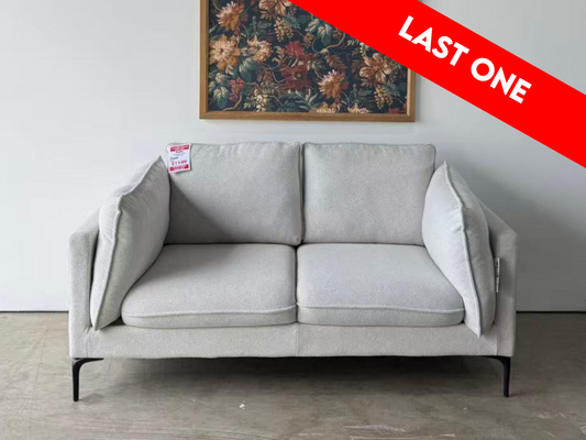 Halo 2.5 seat fabric sofa - Pebble Pearl