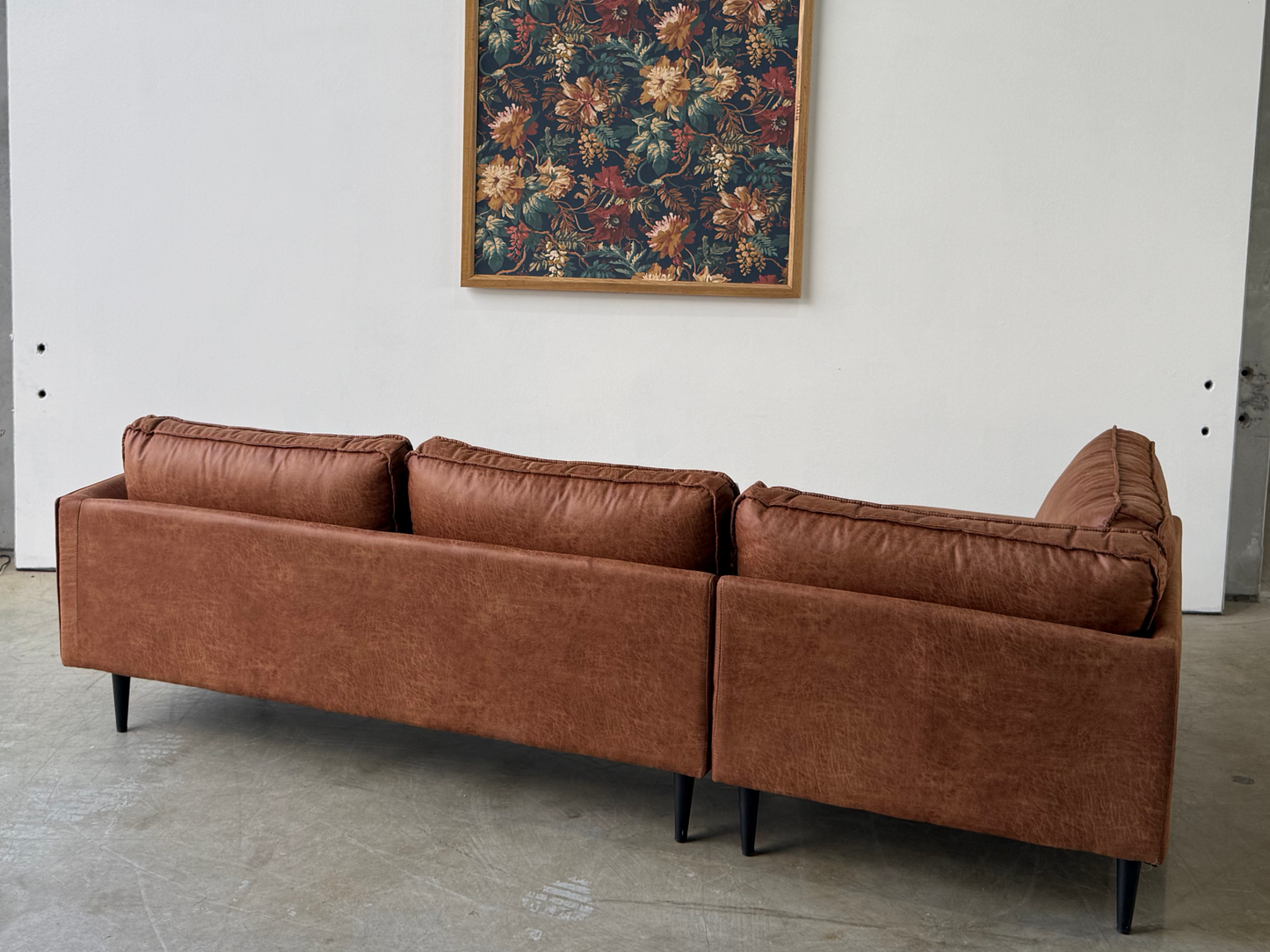 Remi 2 seat fabric modular with left chaise - Highland Buff