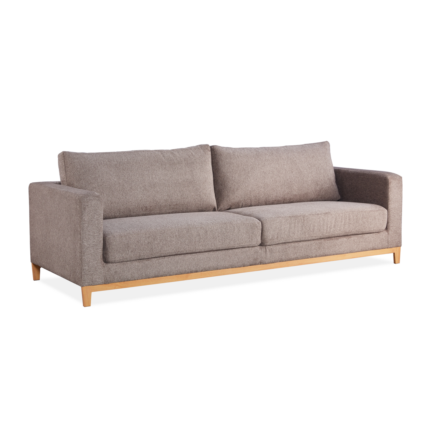 Huon 3 seat fabric sofa - Garden Mocha