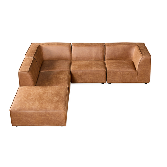 Loft sectional fabric modular - Highland Buff