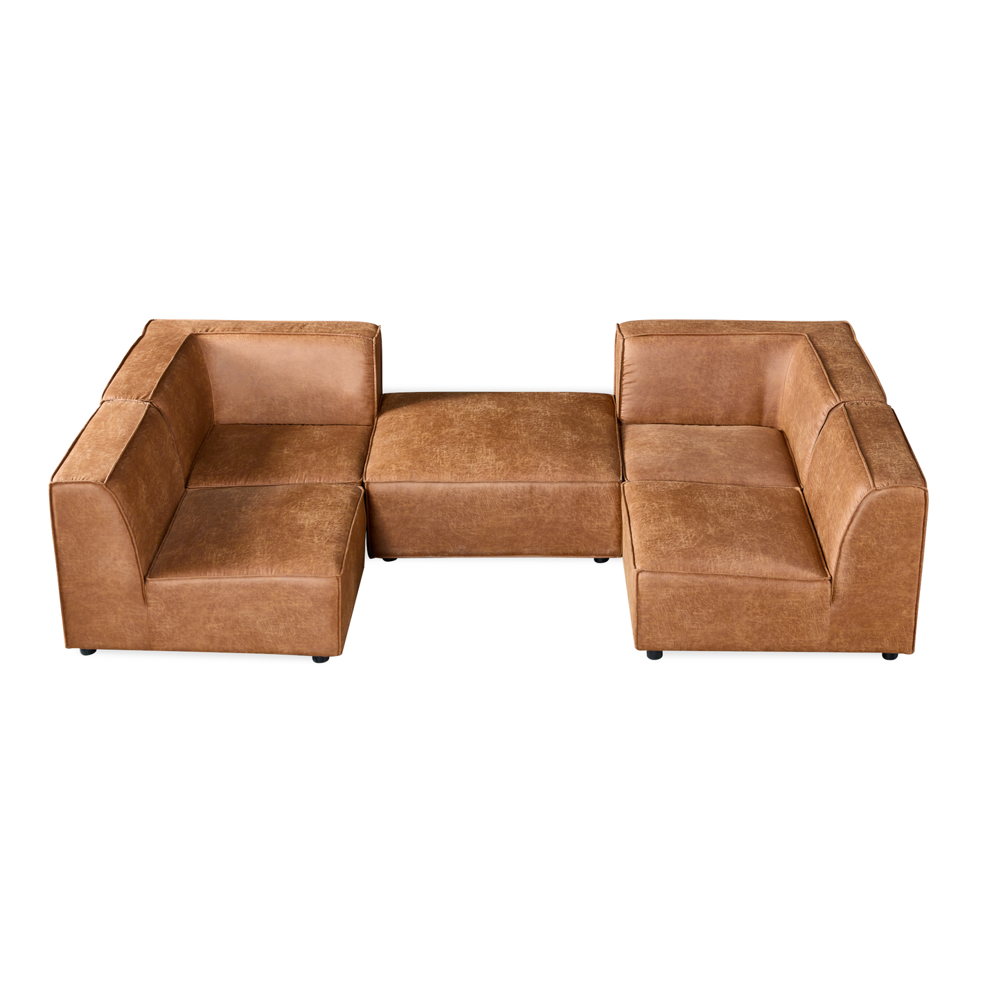 Loft sectional fabric modular - Highland Buff