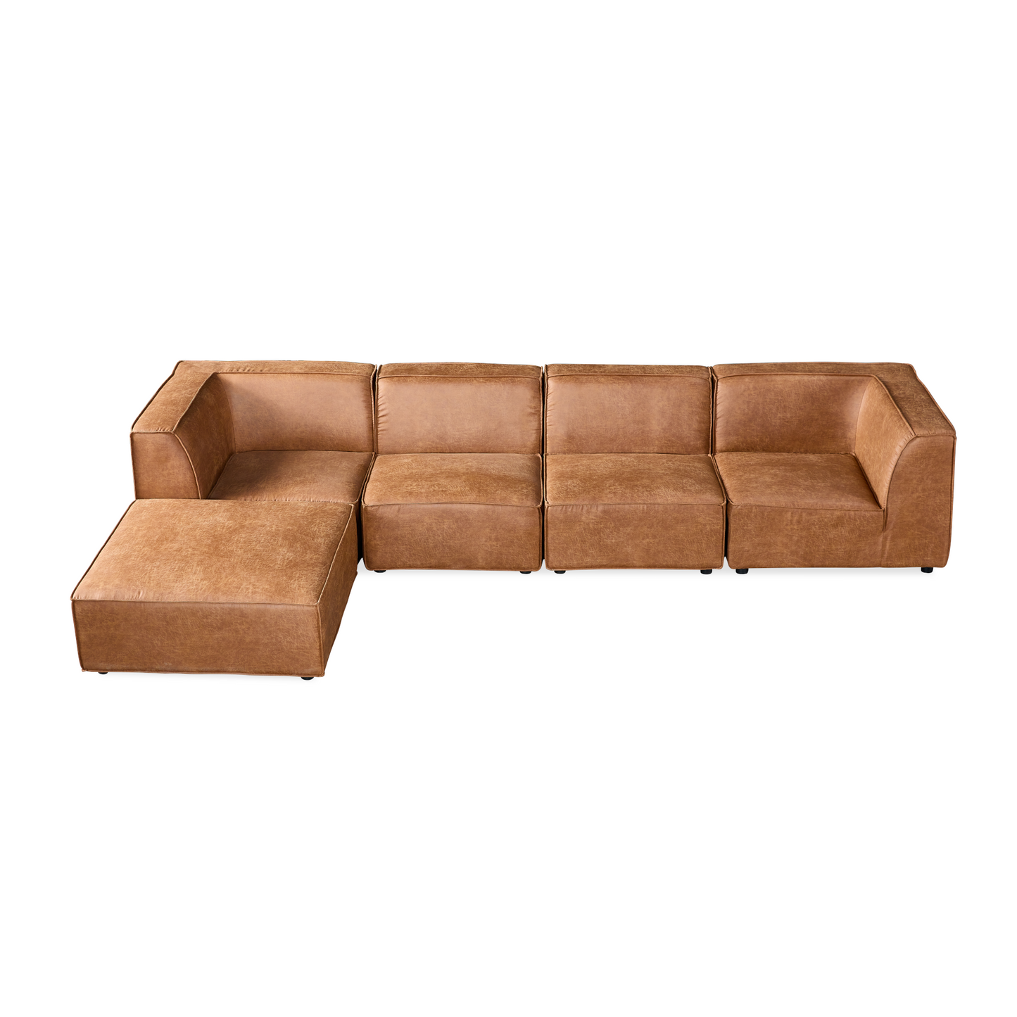 Loft sectional fabric modular - Highland Buff