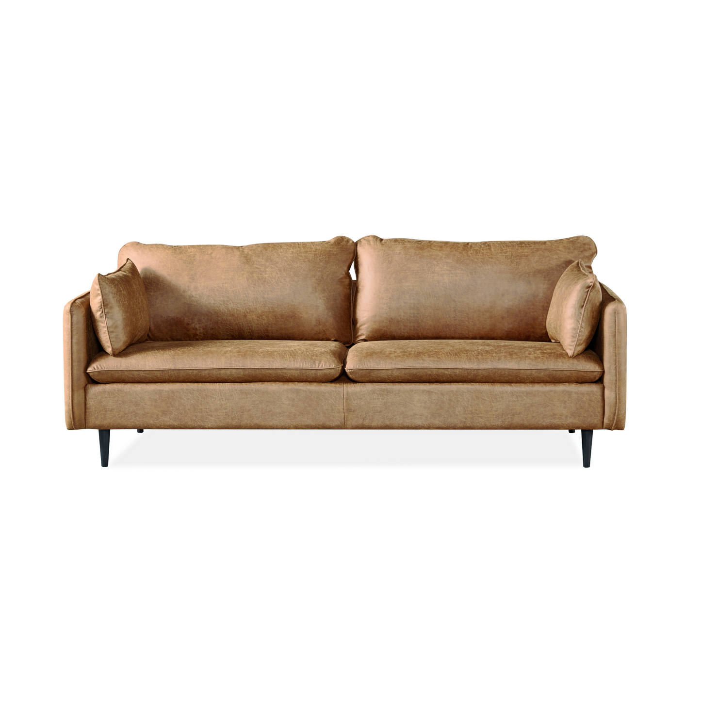 Sisco 3 seat fabric sofa - Highland Saddle